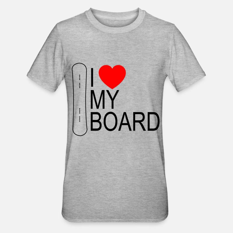 snowboard - T-shirt polycoton Unisexe - gris chiné