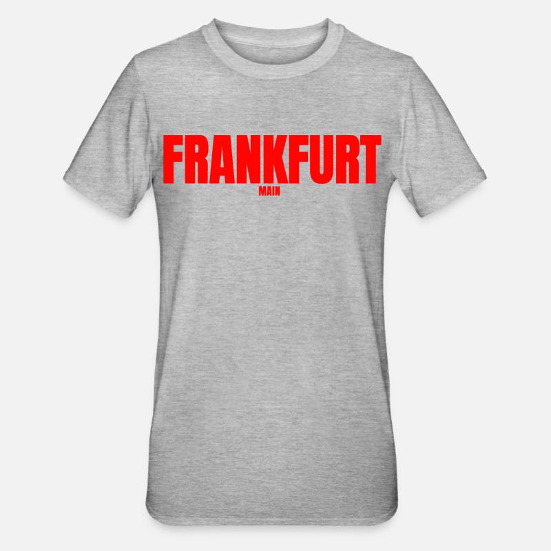 Francfort-sur-le-Main - T-shirt polycoton Unisexe - gris chiné