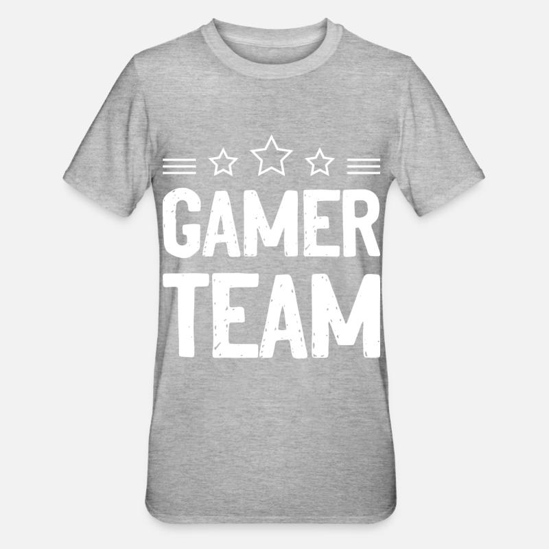 Équipe de joueurs - T-shirt polycoton Unisexe - gris chiné