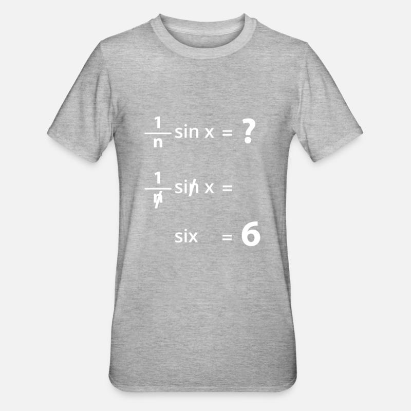 Science Funny Math Equation Physics Joke Pun Gift - Unisex Polycotton T-Shirt - heather grey
