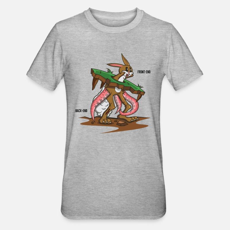 Lustiges Programmieren Informatik Software - Unisex Polycotton T-Shirt - Grau meliert
