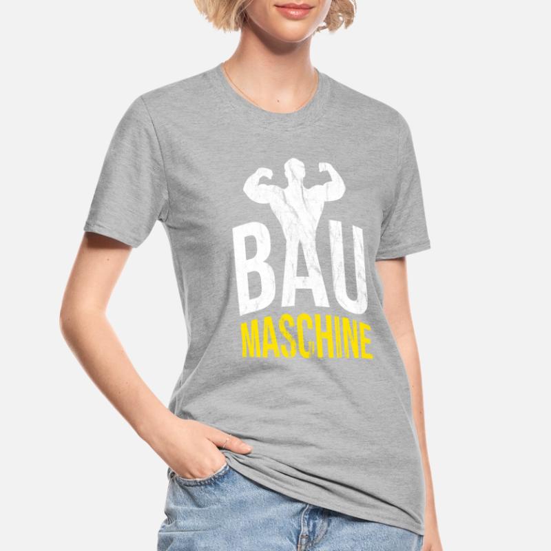 Construction d’une machine à bâtir Construction Maître d’ouvrage T-shirt polycoton Unisexe