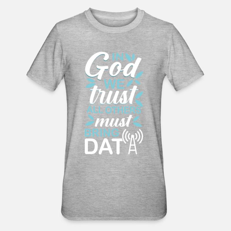 Programmierer Debugging - Unisex Polycotton T-Shirt - Grau meliert