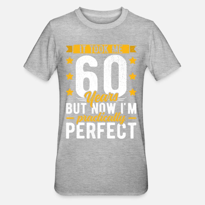 60 ° compleanno 60 anni uomo donna 60 ° 60 anni - Maglietta unisex, mix cotone e poliestere - undefined