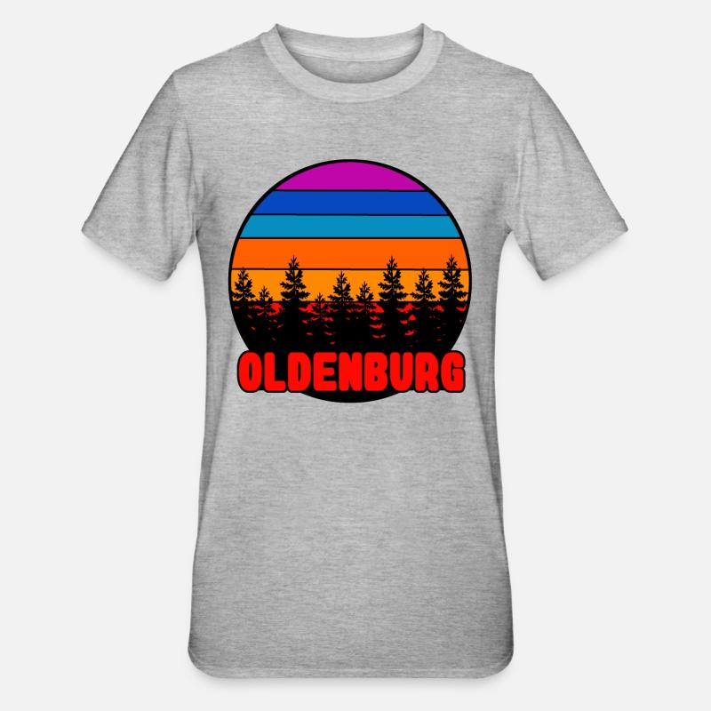Oldenbourg 04 - T-shirt polycoton Unisexe - gris chiné