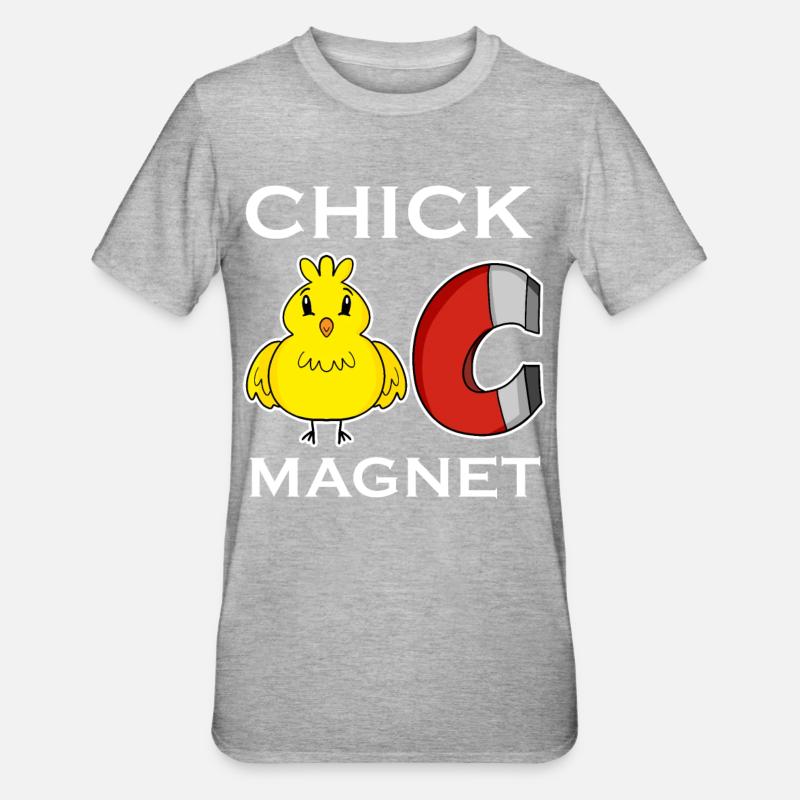 Aimant de poussin - T-shirt polycoton Unisexe - gris chiné