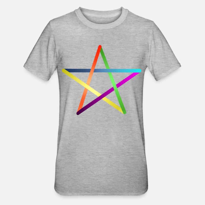 Triangles - graphisme - graphisme - T-shirt polycoton Unisexe - gris chiné