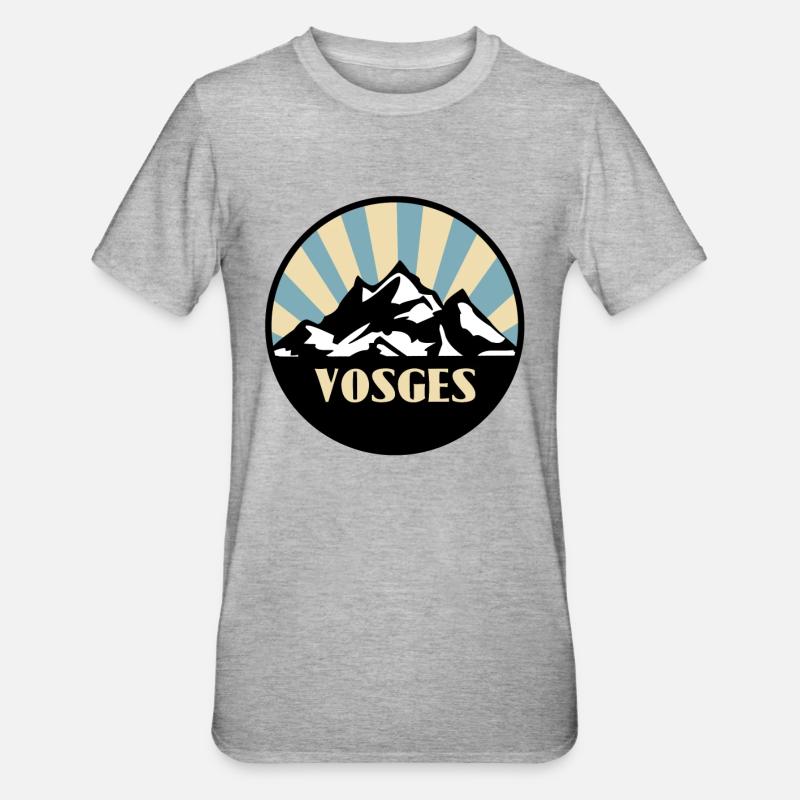 Vosges - T-shirt polycoton Unisexe - gris chiné