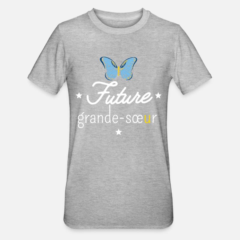 Future grande sœur - T-shirt polycoton Unisexe - gris chiné