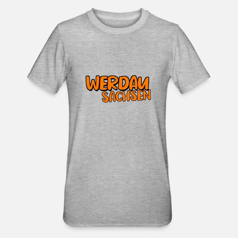 Werdau - Unisex Polycotton T-Shirt - Grau meliert