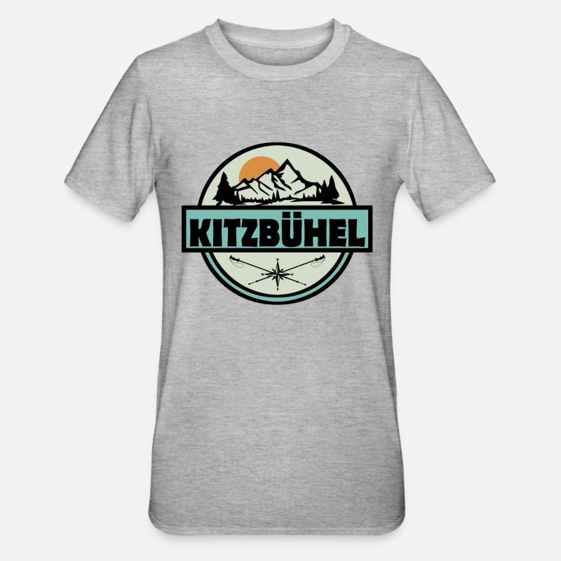 Kitzbühel - Unisex Polycotton T-Shirt - Grau meliert