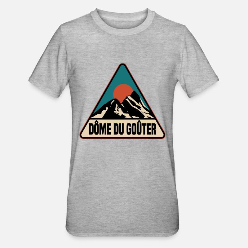 Dôme de Gouter - T-shirt polycoton Unisexe - gris chiné
