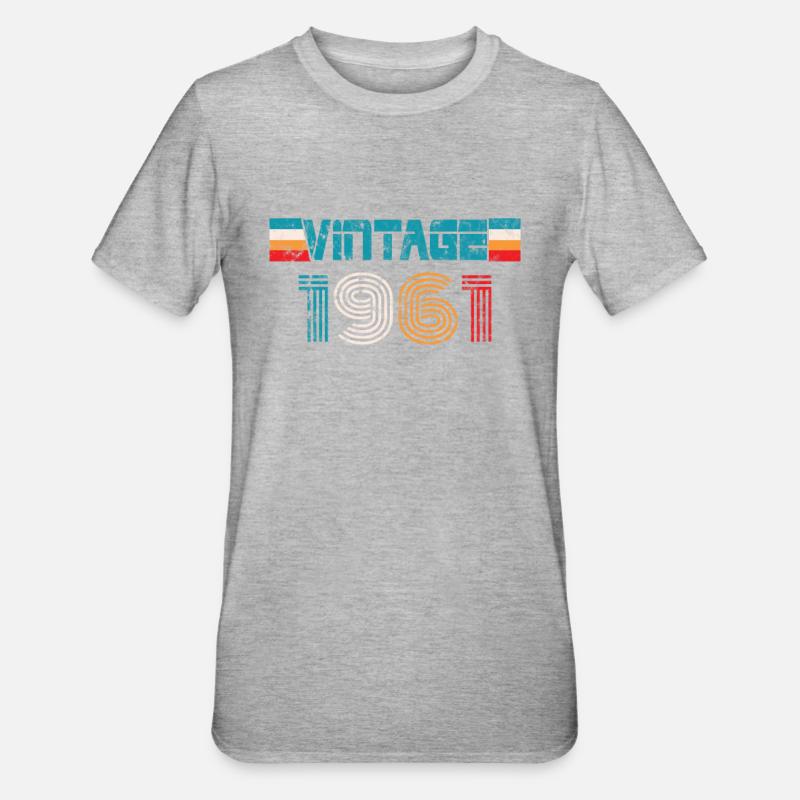 Millésime anniversaire 1961 - T-shirt polycoton Unisexe - undefined