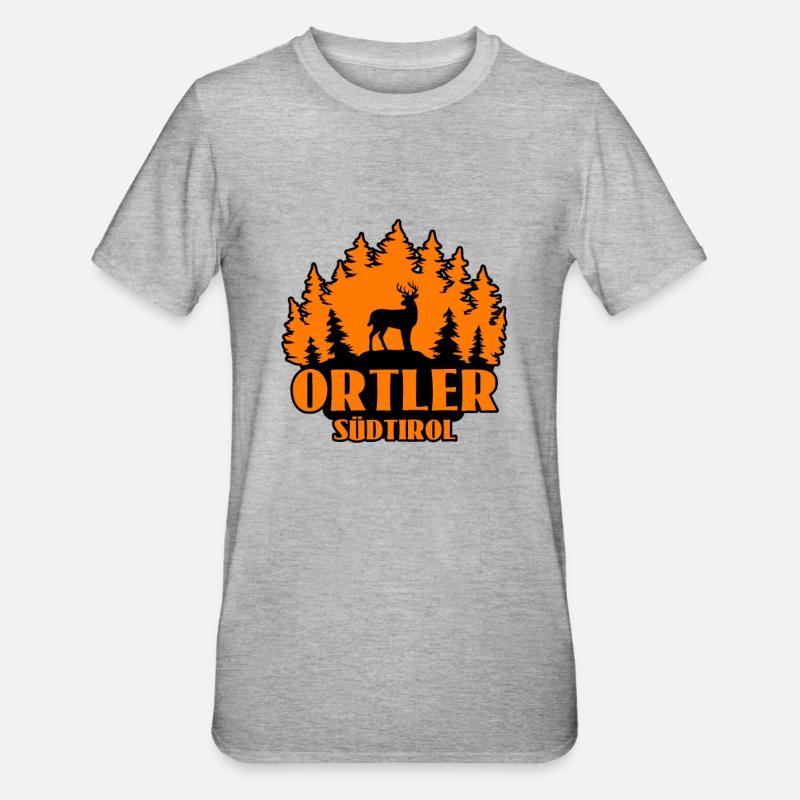 Ortler - T-shirt polycoton Unisexe - gris chiné