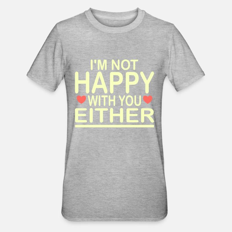 Pas content - T-shirt polycoton Unisexe - gris chiné