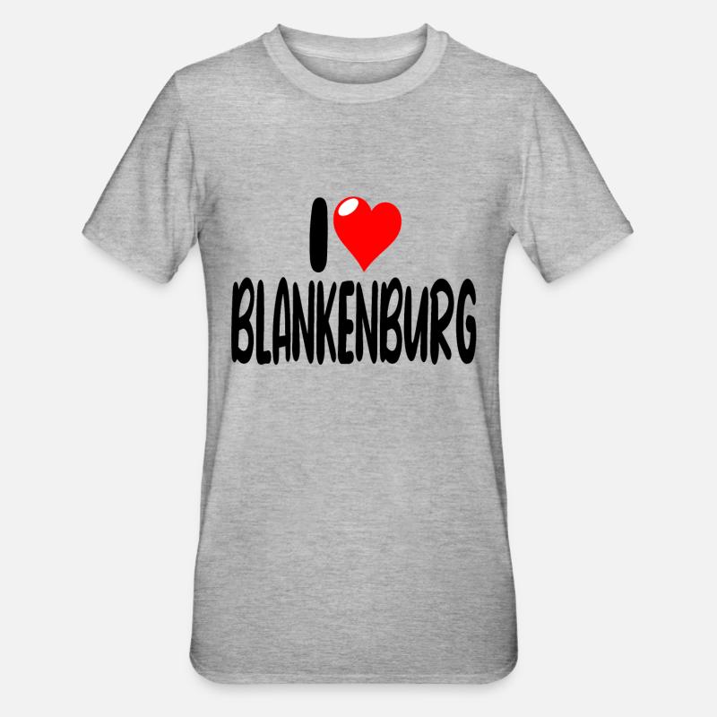 Blankenburg - Unisex Polycotton T-Shirt - Grau meliert