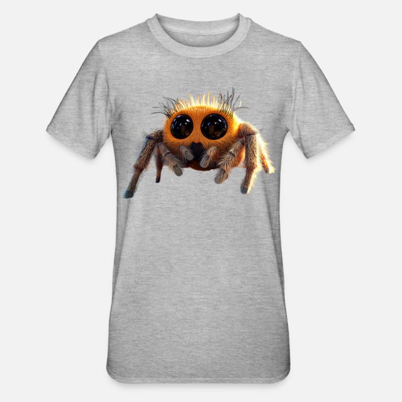 Araignée Tarentule Amour Arachnide Araignées - T-shirt polycoton Unisexe - gris chiné