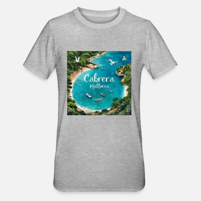 Cabrera Mallorca - T-shirt polycoton Unisexe - gris chiné