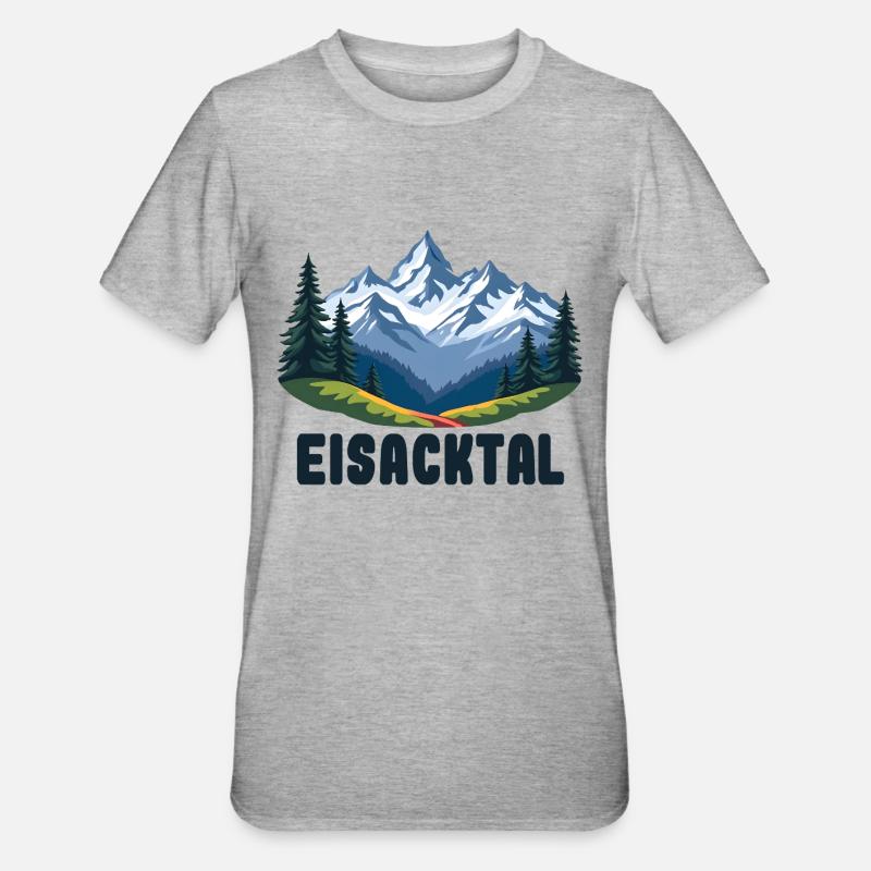 Valle Isarco - T-shirt polycoton Unisexe - gris chiné