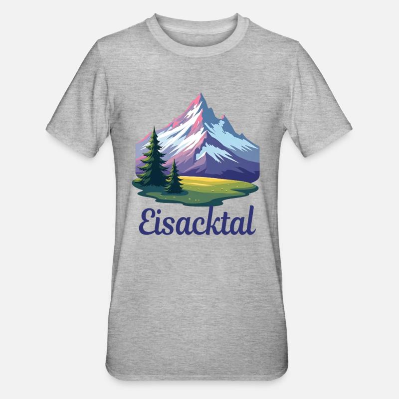 Valle Isarco - T-shirt polycoton Unisexe - gris chiné