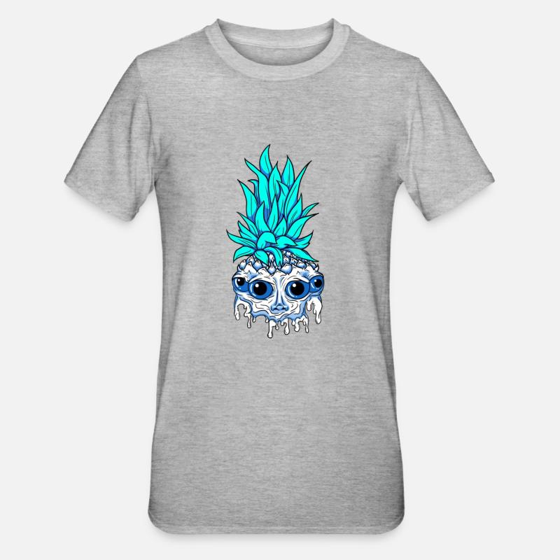 AnnaNas Head - Unisex Polycotton T-Shirt - Grau meliert