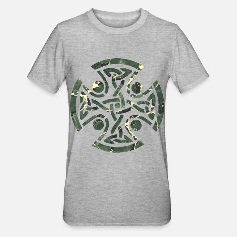 Celtic knot 11 e 226 - Unisex Polycotton T-Shirt - heather grey