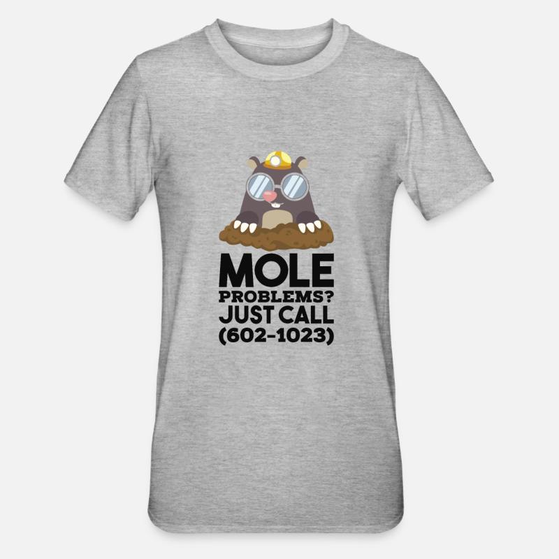 Chimie Mole Mole Chimie - T-shirt polycoton Unisexe - gris chiné