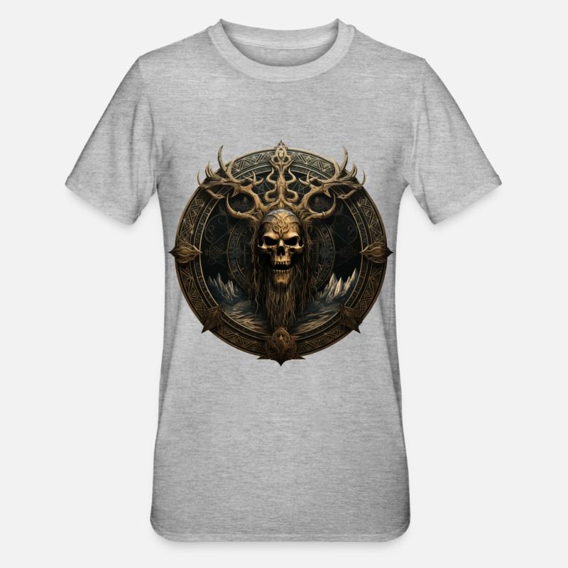 Monuments vikings - T-shirt polycoton Unisexe - gris chiné