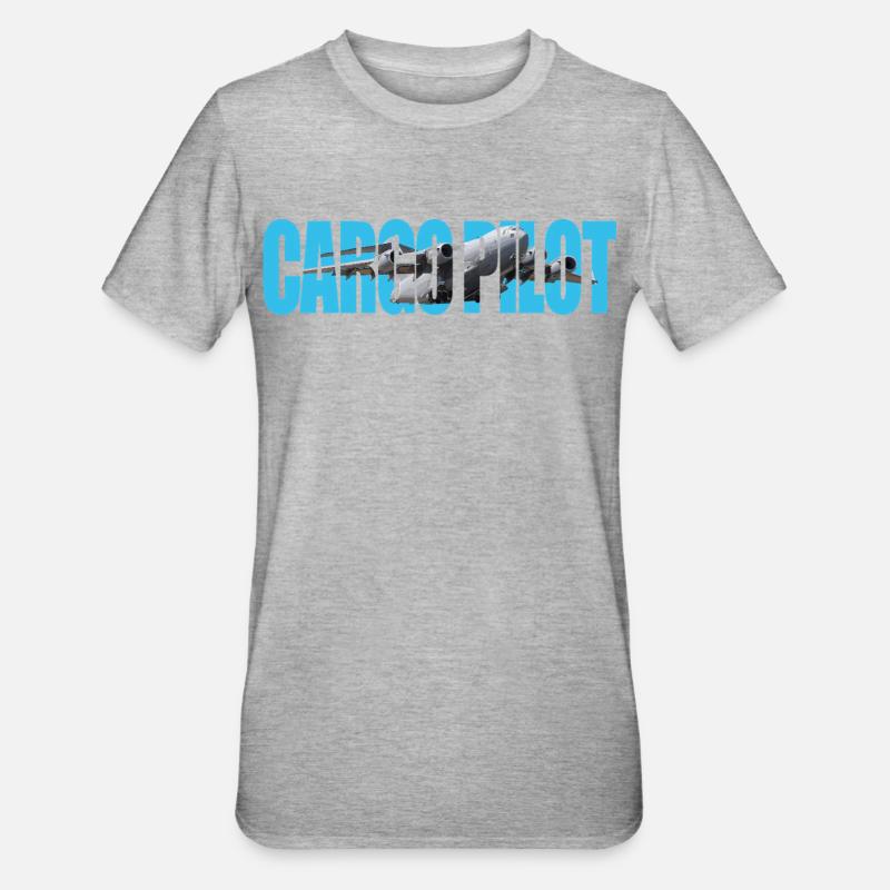 Cargo pilot C-17 - Unisex Polycotton T-Shirt - heather grey