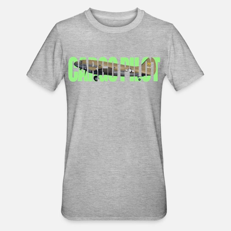 Cargo pilot C-46 - Unisex Polycotton T-Shirt - heather grey