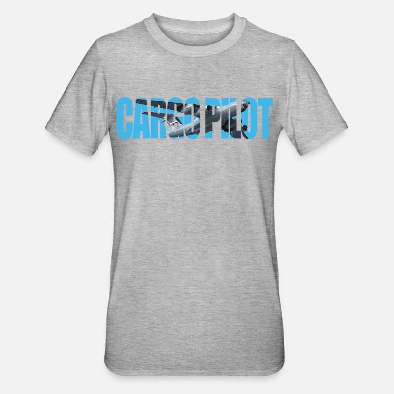 Cargo pilot IL-76 - Unisex Polycotton T-Shirt - heather grey
