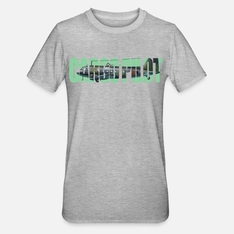 Pilote cargo Li-2 - T-shirt polycoton Unisexe - gris chiné