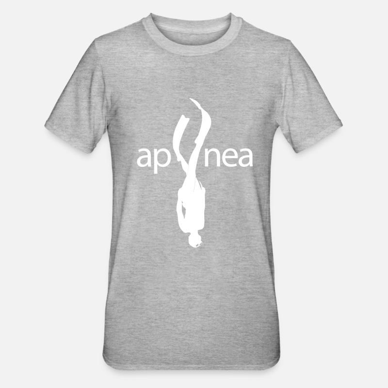 Plongée apnée - T-shirt polycoton Unisexe - gris chiné