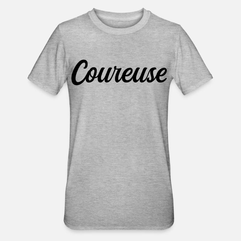 Coureuse - T-shirt polycoton Unisexe - gris chiné
