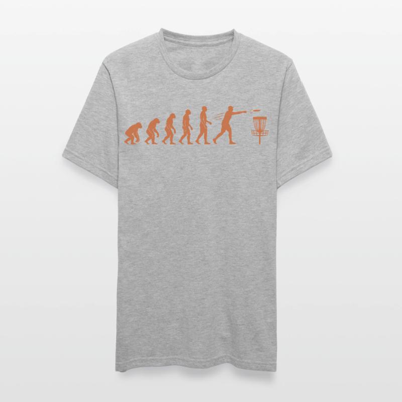 Disc Golf Evolution Drôle de Disc Golfeur Flying Disc T-shirt polycoton Unisexe