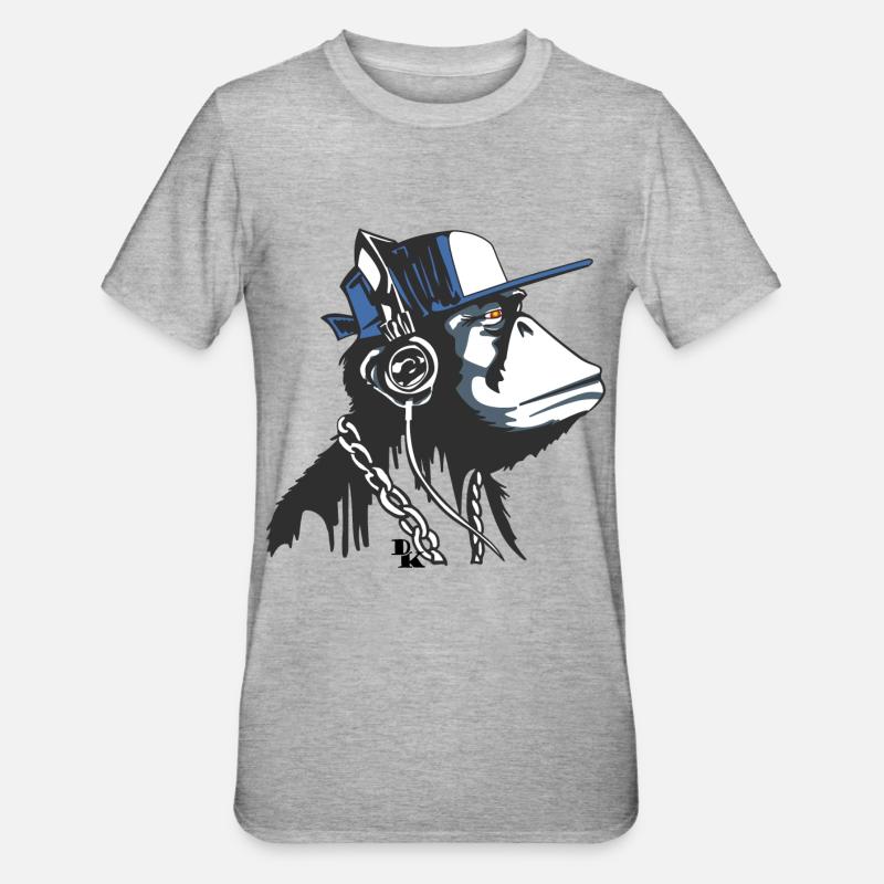graffiti is art by dk - T-shirt polycoton Unisexe - gris chiné