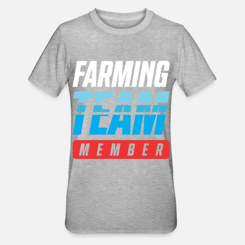 Équipe agricole - T-shirt polycoton Unisexe - gris chiné