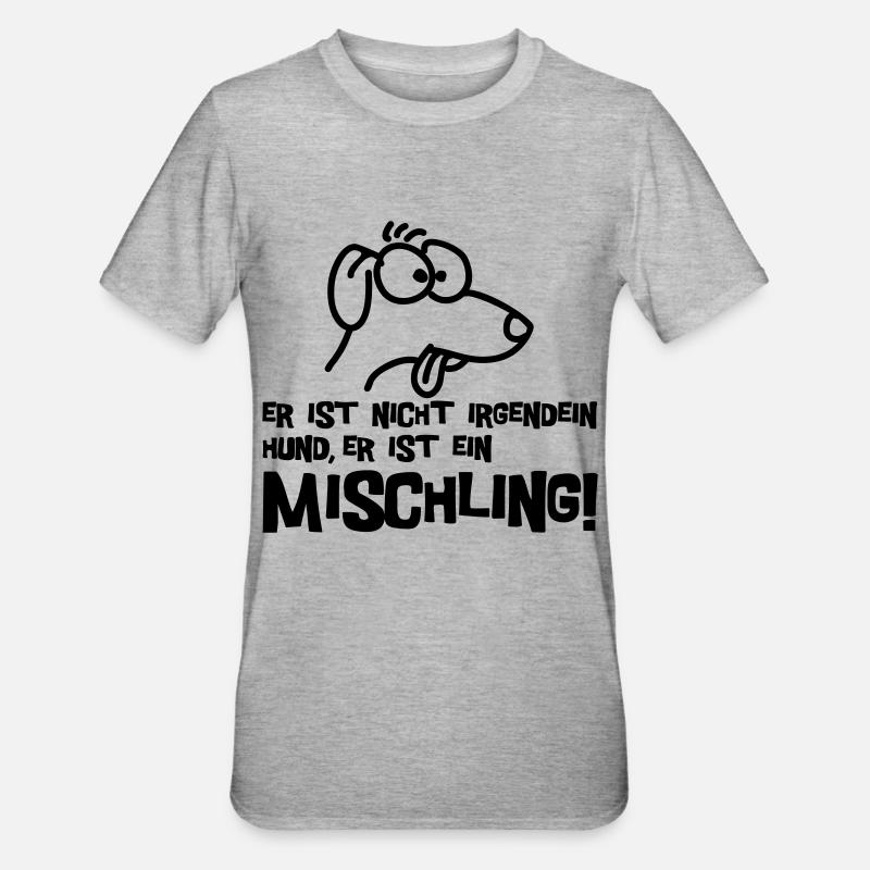 Mongrel - Unisex Polycotton T-Shirt - heather grey