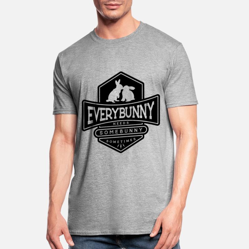 Every rabbit needs a rabbit cuddle Black Unisex Polycotton T-Shirt