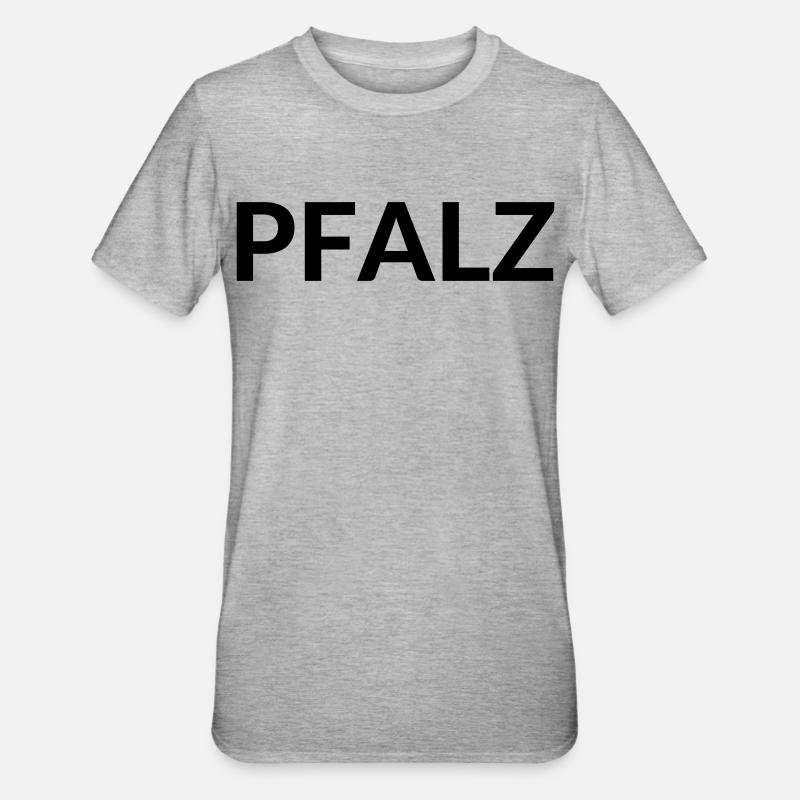 Pälzer - Unisex Polycotton T-Shirt - Grau meliert