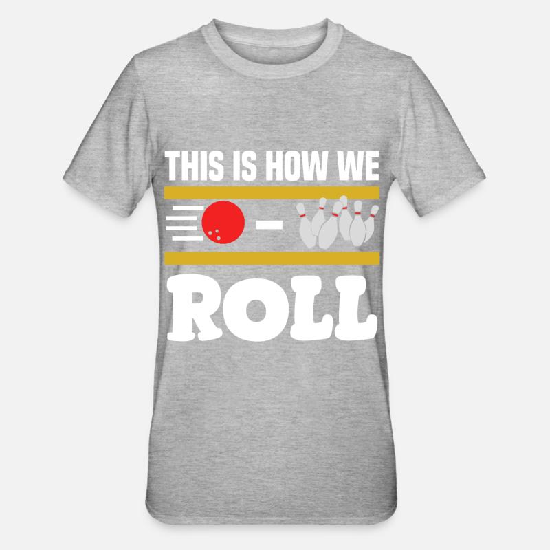 bowling - T-shirt polycoton Unisexe - gris chiné