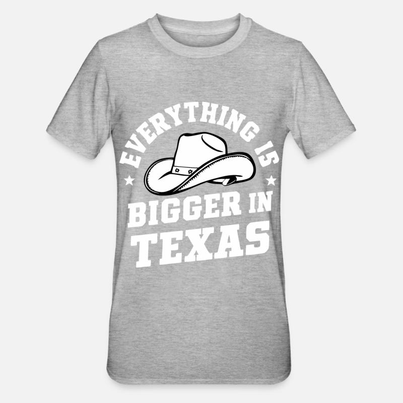État du Texas Texans Texas - T-shirt polycoton Unisexe - gris chiné