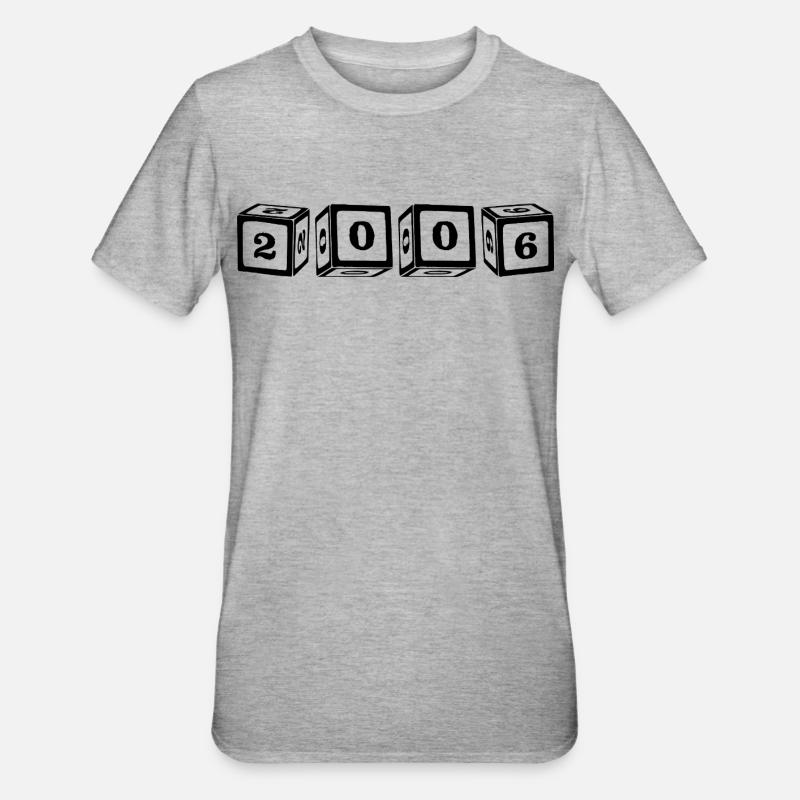 2006 Cube - Unisex Polycotton T-Shirt - heather grey