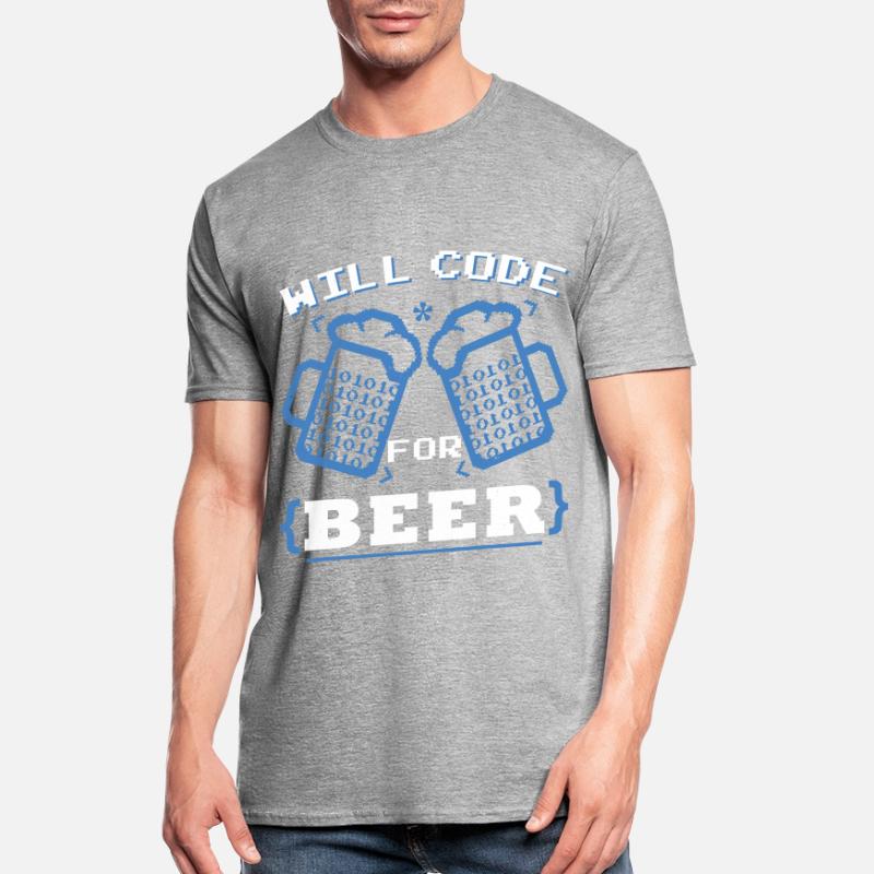 Will Code For Beer | Programmierer Codierung Unisex Polycotton T-Shirt