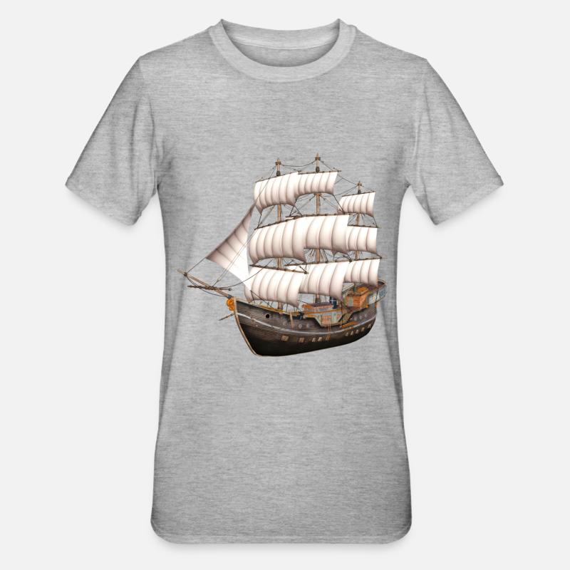 Envoyer - T-shirt polycoton Unisexe - gris chiné