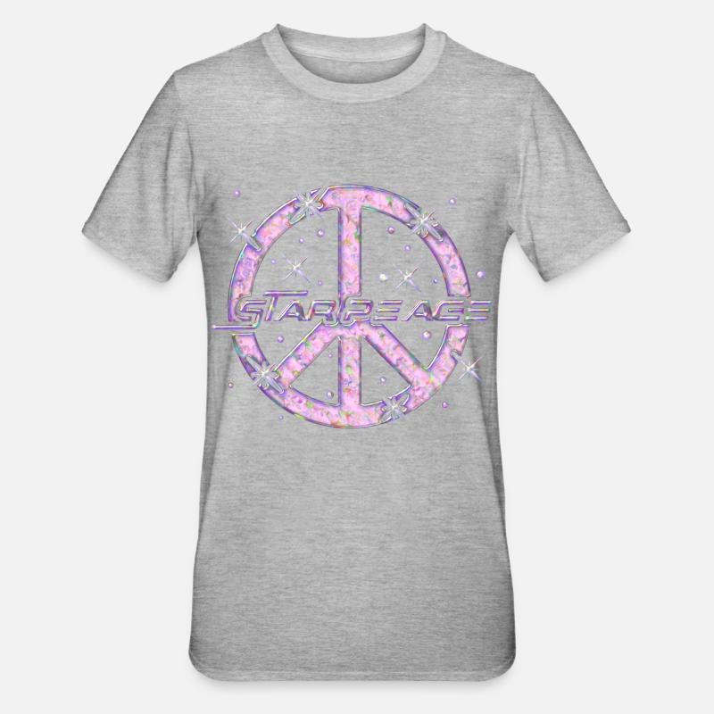 Paix dans L'espace - T-shirt polycoton Unisexe - gris chiné
