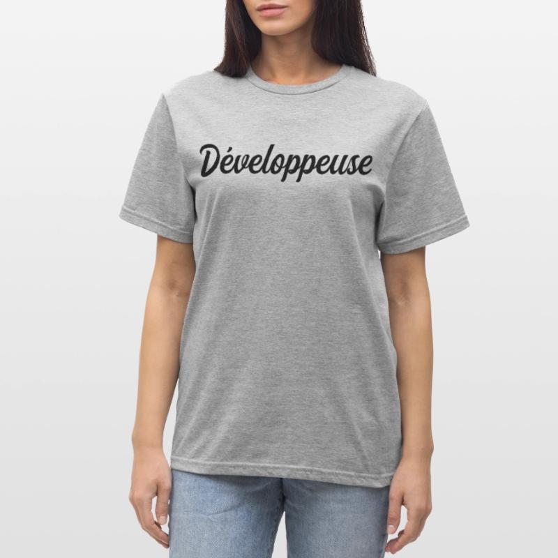 Développeuse Web Code Logiciel Application Tech T-shirt polycoton Unisexe