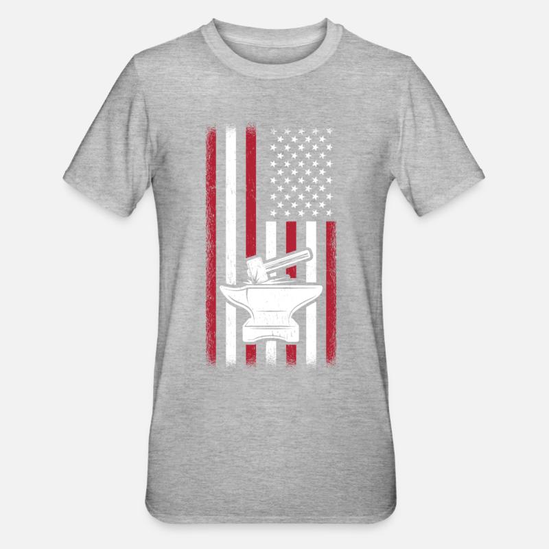 Blacksmith Blacksmith - Unisex Polycotton T-Shirt - heather grey