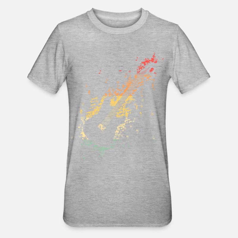 Guitariste Guitariste Guitariste Guitariste - T-shirt polycoton Unisexe - gris chiné