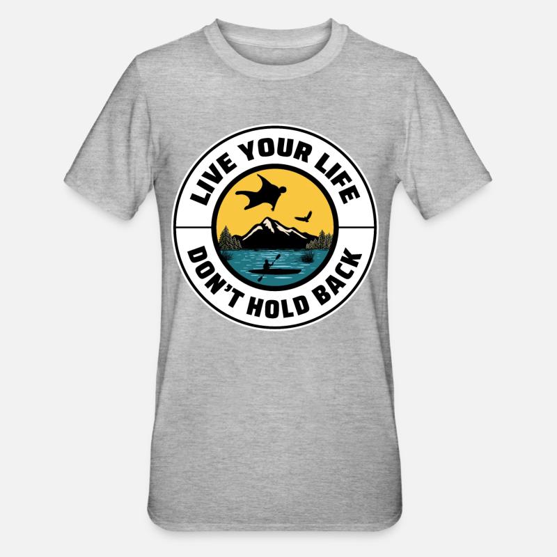 Wingsuit volant Base Jumping Parachutisme Wingsuit - T-shirt polycoton Unisexe - gris chiné